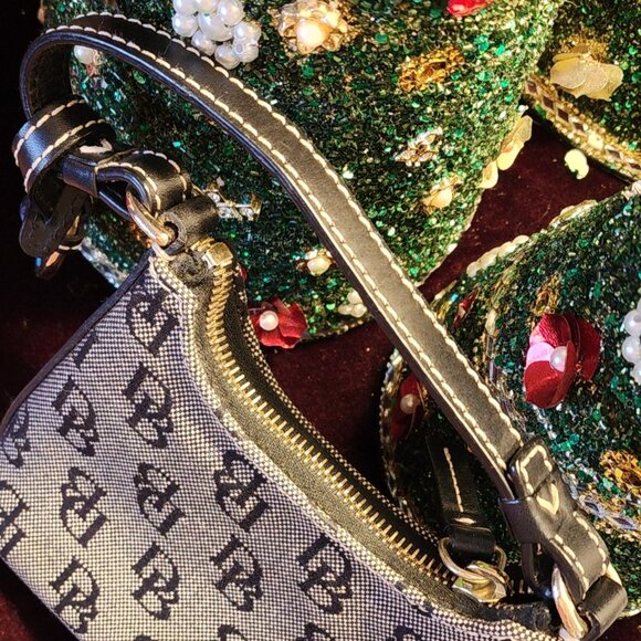 Vtg Dooney & Bourke Bitsy | Heritage y2K Classic Logo | Structured Mini Purse - Picture 8 of 16